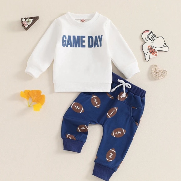 Auguts+Willow Toddler Game Day 2pc Matching Set. Size 2T-3T. Like New! - Picture 7 of 12